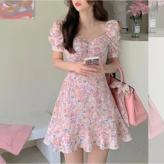 Floral A-Line Mini Dress